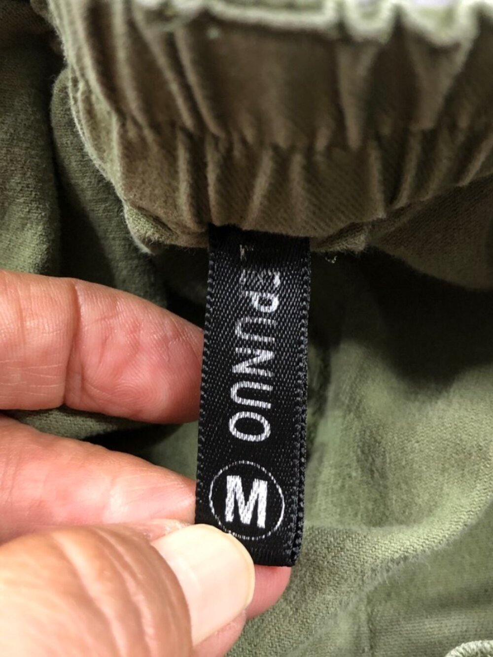 4/$15 Lepunuo Pants Women Medium Olive Green Cargo Utility Army Full Leg - Picture 5 of 16